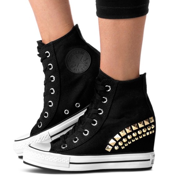 converse high tops wedges